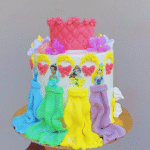 Gâteau fille-impression